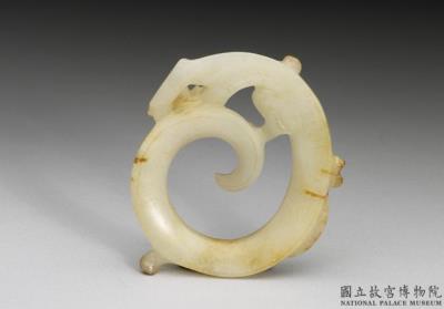 图片[3]-Jade Huan Ring with Dragon Pattern, Eastern Han dynasty (25-220)-China Archive